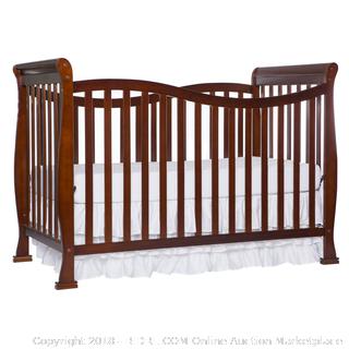 Dream On Me Violet 7 in 1 Convertible Life Style Crib, Espresso (Retail $163.00) - Bedding and Mattress Not Included