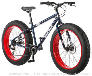 Mongoose Dolomite Fat Tire Bike 26 wheel size 18" frame Mountain Bicycle, Blue (Retail $269.00)