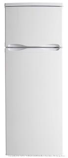 Danby DPF073C1WDB 24-Inch Top Freezer Refrigerator with 7.3 cu. ft. Capacity Energy Star Qualified Mechanical Thermostat Interior Light and Reversible Door Hinge (Retail $415.00)