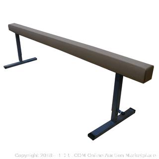 The Beam Store Adjustable Height 8-Feet Tan Suede Balance Beam (30-Inch) (Retail $622.00)
