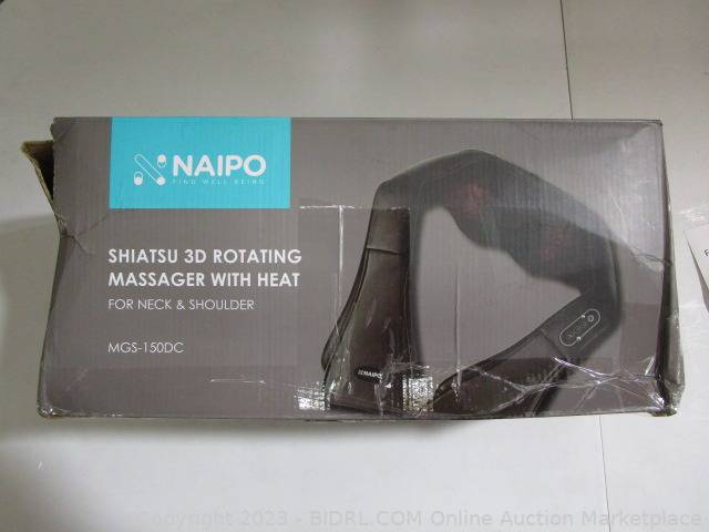 Naipo Shiatsu 3D Rotating Massager with Heat Auction BIDRL.COM