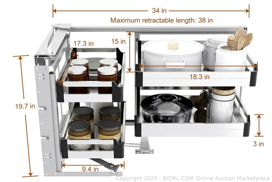 Corner Pull-Out Organiser (right)