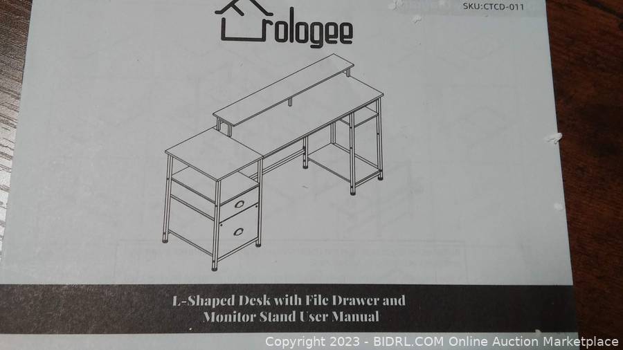 Furologee Computer Desk with Shelves and Drawer, 61 Long Desk with Fabric  File Drawer, Industrial Writing Desk with Large Monitor Stand, Study Table