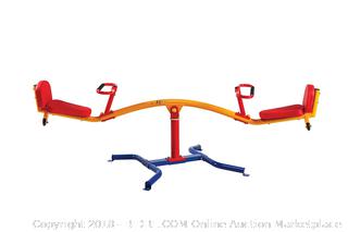 Gym Dandy Spinning Teeter Totter - Impact Absorbing Kids Playground Equipment - 360 Degree Rotation (Retail $179.00)