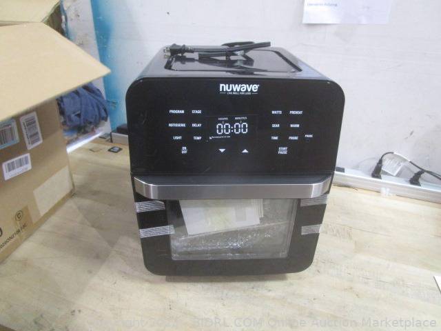 Nuwave Brio 15.5Qt Air Fryer Rotisserie Oven, X-Large Family Size