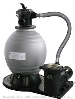 Blue Wave 22-Inch Sand Filter System with 1-1/2 HP Pump for Above Ground Pools (Retail $321.00)