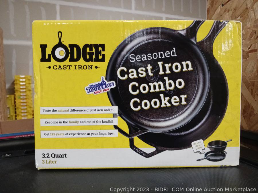Lodge Cast Iron 3.2 Quart Seasoned Combo Cooker