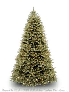National Tree 7.5 Foot "Feel Real" Downswept Douglas Fir Tree with 750 Dual Color LED Lights and On/Off Switch, Hinged (PEDD1-312LD-75X) (Retail $369.00)