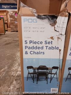 Pdg 5 piece best sale padded table and chairs