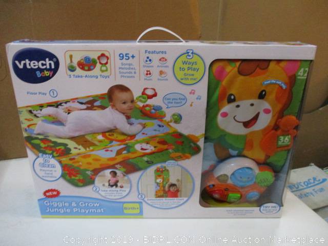 vtech baby giggle and grow jungle playmat