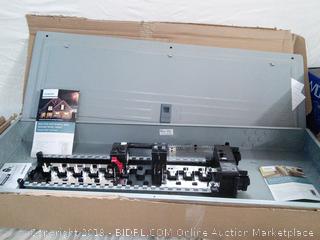 Siemens Generator Ready Load Center with a 200 Amp Main Breaker (online $206) dent in corner