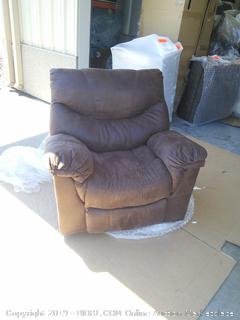 Ashley Signature Design Holton Rocker Recliner (Retail $1200) Frame is broke near brackets on top piece