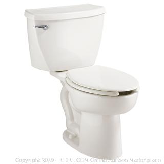 American Standard 2462.100.020 Cadet Flowise Pressure Assisted Elongated Two-Piece Toilet with EverClean, White (Retail $320.00)