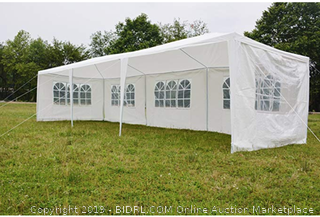 SHAREWIN Hynawin Outdoor Canopy Tent Gazebo Tent Waterproof Canopy for Party Camping,White with 4&6Windows (30'10')
