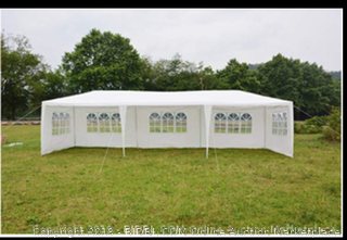 SHAREWIN Hynawin Outdoor Canopy Tent Gazebo Tent Waterproof Canopy for Party Camping,White with 4&6Windows (30'10')