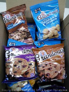 Grandma's Oatmeal Raisin, Chocolate Chip, Mini Chocolate Chip and Mini Sandwich Cremes-30 Count