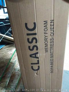 Classic Brands 4.5-Inch Memory Foam Mattress for Sleeper Sofa Bed, Queen Factory Sealed (online $162)