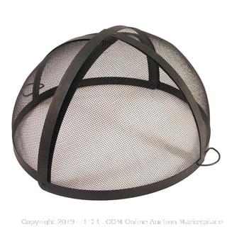 Catalina Creations 32" Heavy Duty Fire Pit, Easy Access, Hinged, Spark Screen (online $69)