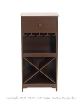 2L Lifestyle B21400002-B Paxton Cabinet, Brown( 1 shelf Corner broken / missing Hardware) online $73