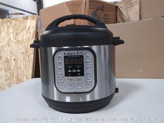 Instant Pot DUO60 6 Qt 7-in-1 Multi-Use Programmable Pressure Cooker, Slow Cooker, Rice Cooker, Steamer, Sauté, Yogurt Maker and Warmer