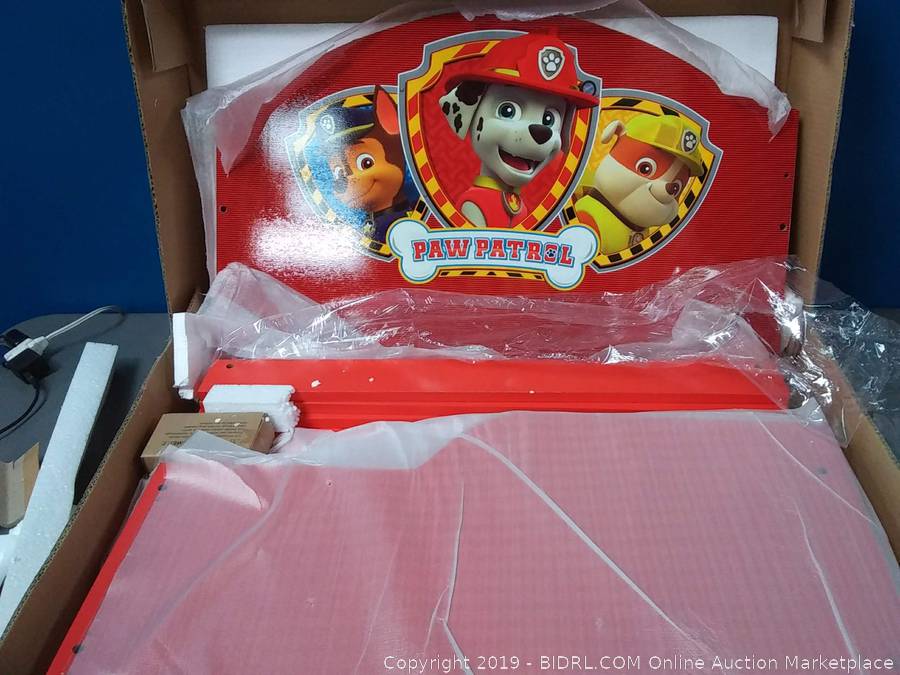 paw patrol wooden bed