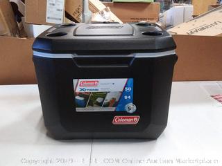 Coleman Wheeled Cooler Xtreme Cooler Keeps Ice Up to 5 Days Heavy-Duty 50-Quart Cooler with Wheels for Camping, BBQs, Tailgating & Outdoor Activities