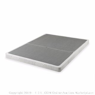 Zinus Jayanna 4 Inch Low Profile BiFold Box Spring / Folding Mattress Foundation / Strong Steel Structure / No Assembly Required, Queen, gray (online $165)