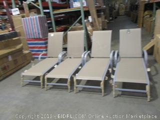 threshold sling stacking patio lounger