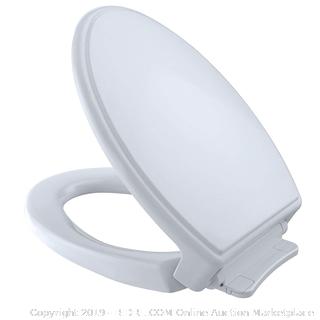 TOTO SS154#01 Traditional SoftClose Elongated Toilet Seat, Cotton White Factory Sealed (online $62)