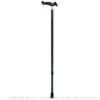 Carex Health Brands Comfort Walking Cane with an Ergonomic Extra Comfortable Grip, Dark Gray Factory Sealed