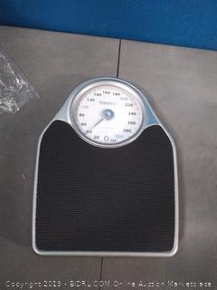 Thinner Extra-Large Dial Analog Precision Bathroom Scale, Analog Bath Scale - Measures Weight Up to 330 lbs. (display plastic broken, can be glued back)
