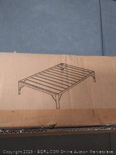18 inch tall round Edge steel slat non-slip support high-profile platform bed frame twin