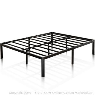 Zinus Van 16 Inch Metal Platform Bed Frame with Steel Slat Support / Mattress Foundation, King (online $94)