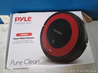 Pure Clean Automatic Robot Vacuum - Programmable Cleaner Robotic Auto Home for Clean Carpet Hardwood Floor w/ Self Activation and Charge Dock - Pet Hair & Allergies Friendly (online $121)