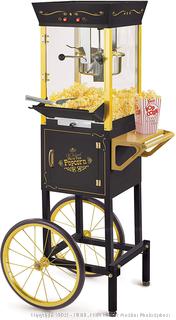 Nostalgia CCP510BK Vintage Professional Popcorn Cart-New 8-Ounce Kettle-53 Inches Tall-Black (online $175)