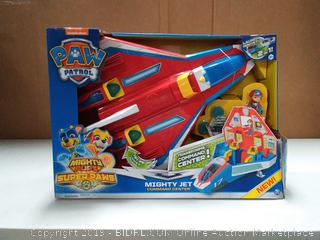 Paw Patrol, Super Paws, 2-in-1 Transforming Mighty Pups Jet Command Center with Lights and Sounds (online $59)
