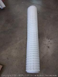 (Wall A)Resinet Barrier Fence SLM404850-WH Square Mesh Barrier Fence, 140 lb. Tensile Strength, 4' x 50', White