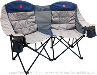 OmniCore Designs MoonPhase Home-Away LoveSeat Heavy Duty Oversized Folding Double Camp Chair (online $79)