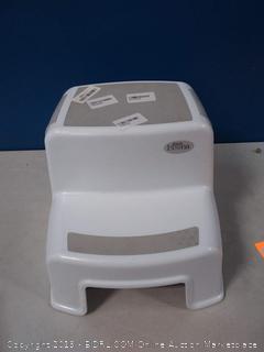 Step Stool for Kids Toddler Stool for Potty Training and Use in The Bathroom or Kitchen Wide Two Step Design for Growing Children BPA Free Soft-Grip Steps for Comfort and S