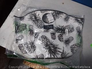 Beach Bag - The Cove Carryall Beach Tote, Pool Bag and Shopping Bag - Extra Large Beach Bags, Pool Bags, Boat Bags or Grocery Bags (Pineapple) - Water Resistan