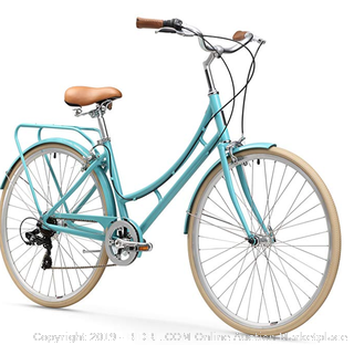 sixthreezero Ride in The Park Women's Touring City Road Bicycle with Rear Rack - Teal (Online $400)