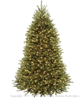 National Tree 7 Foot Dunhill Fir Tree with 700 Clear Lights, Hinged (DUH-70LO) (Online $180)