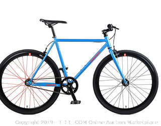 Retrospec by Westridge Mantra V2 Single Speed Fixed Gear Bicycle, Sky Blue, 49cm/Small (Online $359)