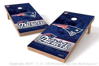 NFL Tailgate Toss XL Shields Regulation Cornhole Set, New England Patriots (online $199)