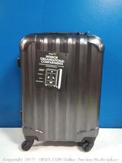 Genius Pack Hardside Luggage Spinner - Smart, Organized, Lightweight Suitcase (Aerial - Brushed Chrome) online $178