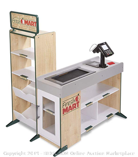 Melissa & Doug Wooden Fresh Mart Grocery Store - (Online $160) The Original (Freestanding Grocery Stand Kids Toy, Great Gift for Girls & Boys - Best for 3, 4, 5, 6, 7 Year Olds and Up)