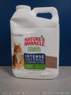 Nature's Miracle P-98133 Intense Defense Clumping Litter, 20 Pounds, Jug, Super Absorbent Fast-Clumping Formula, Dust Free