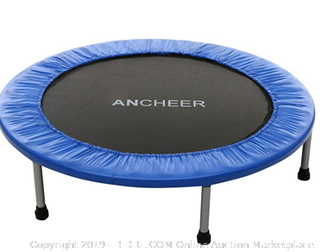 ANCHEER Mini Fitness Trampoline for Adults and Kids, Max Load 220lbs Rebounder Trampoline for Indoor Garden Workout Cardio Training