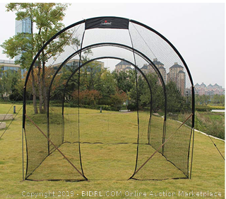 GALILEO Baseball Batting Cage (Online $220) Heavy Duty Netting Backstop Nets Training Baseball for Pitching Pitchers 16x10x10FT