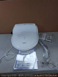 BioBidet Elongated White (online $398) Missing nozzle tip, which is $5.95 online to replace. PLEASE PREVIEW